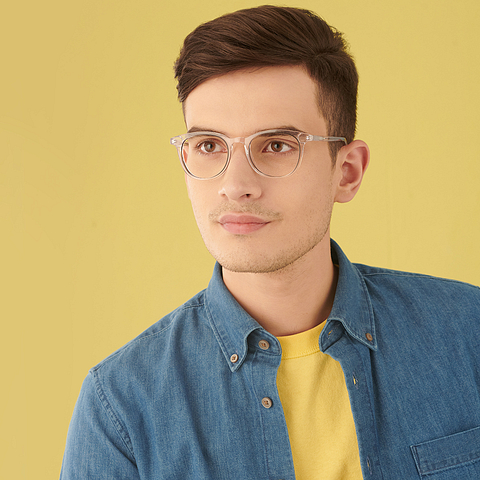 Vincent Chase Online Black Transparent Full Rim Square right side