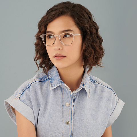 Vincent Chase Online Black Transparent Full Rim Square right side