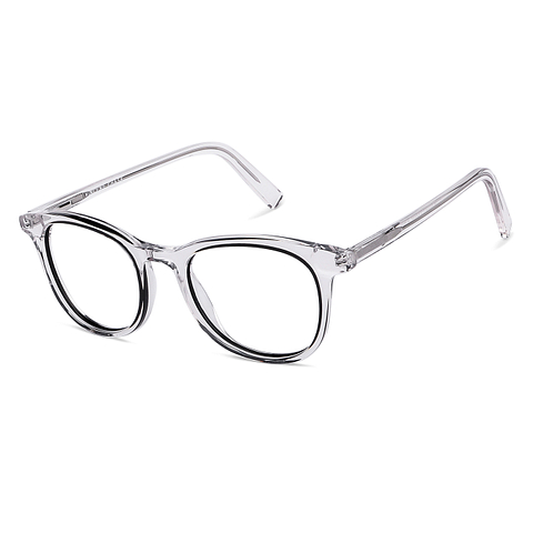 Vincent Chase Online Black Transparent Full Rim Square right side