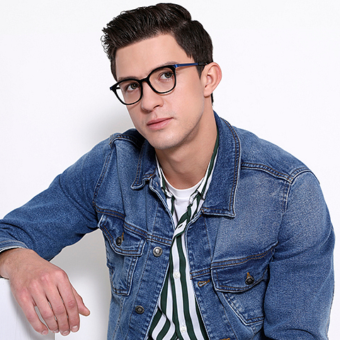 Vincent Chase Online Black Blue Full Rim Square right side