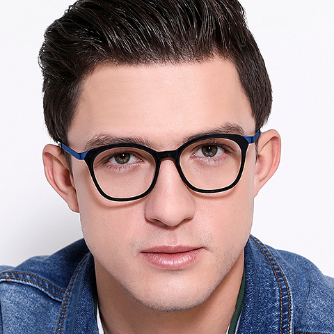 Vincent Chase Online Black Blue Full Rim Square left side