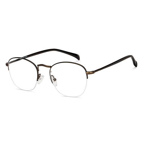 Vincent Chase Online Black Half Rim Round right side