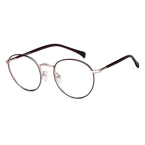 Vincent Chase Online Brown Gold Full Rim Round right side