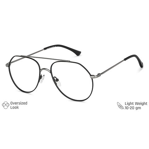 Vincent Chase Online Silver Full Rim Aviator right side