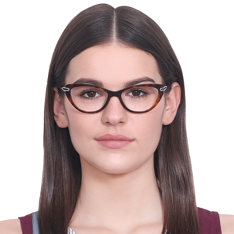 Vincent Chase Online Brown Tortoise Full Rim Cat Eye right side