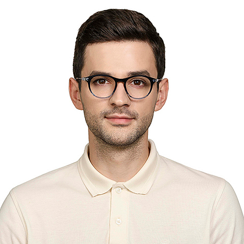 Vincent Chase Online Blue Transparent Full Rim Round right side