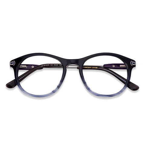 Vincent Chase Online Blue Transparent Full Rim Round right side