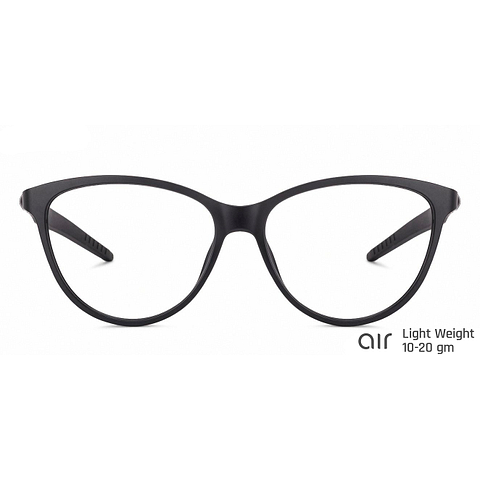 Lenskart Air Online Matte Black Full Rim Cat Eye left side