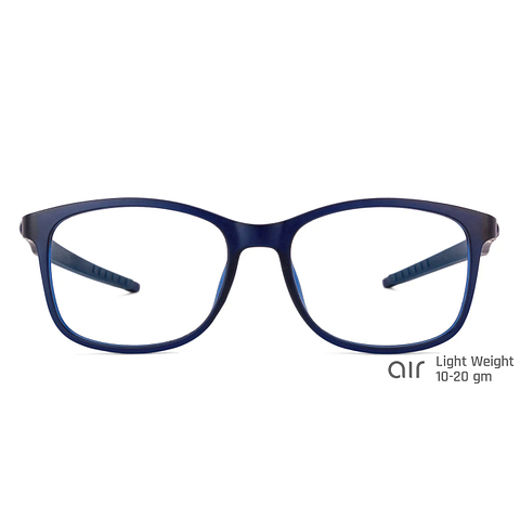 Lenskart Air Online Blue Transparent Full Rim Square left side