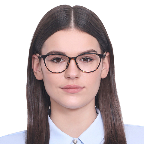 Lenskart Air Online Tortoise Full Rim Cat Eye left side