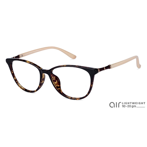 Lenskart Air Online Tortoise Full Rim Cat Eye left side