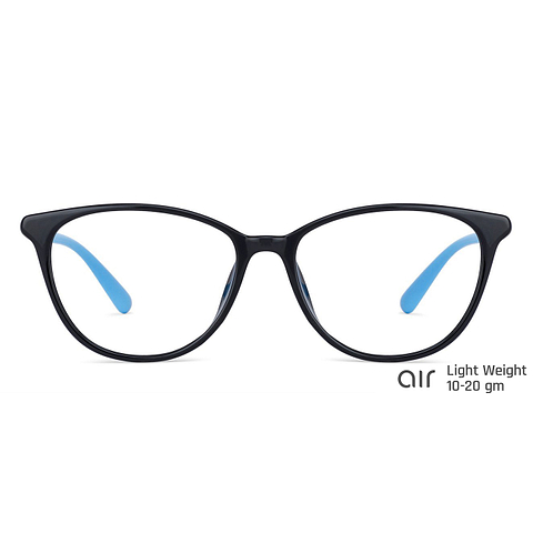 Lenskart Air Online Black Full Rim Cat Eye left side