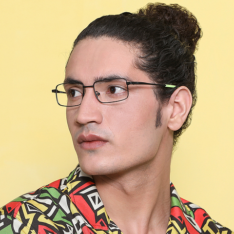 Lenskart Air Online Black Full Rim Rectangle left side