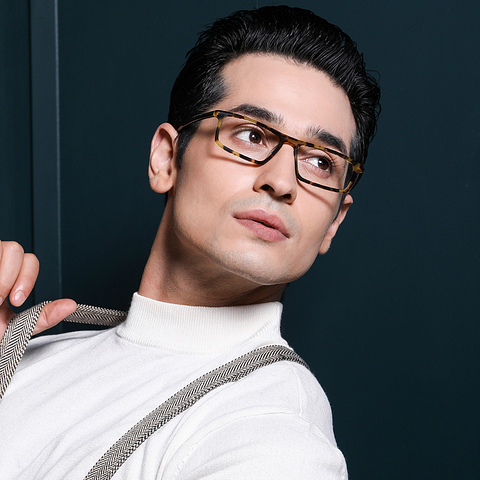 Vincent Chase Online Light Brown Full Rim Rectangle left side