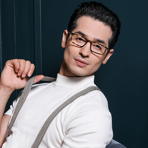 Vincent Chase Online Light Brown Full Rim Rectangle right side