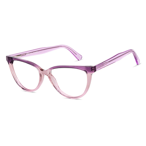 Buy Purple Pink Transparent Full Rim Cat Eye Vincent Chase HD