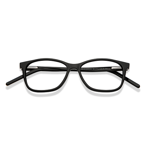 Vincent Chase Black Full Rim Rectangle left side