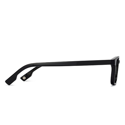 Lenskart BLU Screen Glasses Blue Block Zero Power Screen Glasses: Black Full Rim Rectangle Lenskart Blu VC E11811-C1 right side