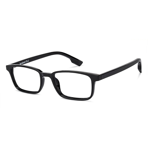 Lenskart BLU Screen Glasses Blue Block Zero Power Screen Glasses: Black Full Rim Rectangle Lenskart Blu VC E11811-C1 right side