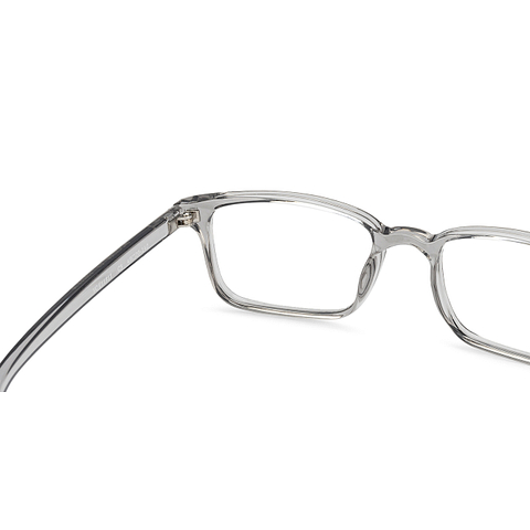 Lenskart BLU Screen Glasses Blue Block Zero Power Screen Glasses: Transparent Full Rim Rectangle Lenskart Blu VC E11811-C3 right side