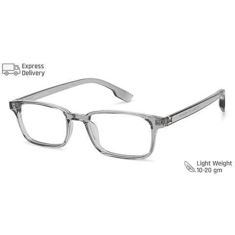 Lenskart BLU Screen Glasses Blue Block Zero Power Screen Glasses: Transparent Full Rim Rectangle Lenskart Blu VC E11811-C3 right side