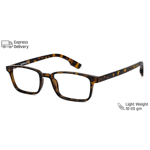 Lenskart BLU Screen Glasses Blue Block Zero Power Screen Glasses: Brown Tortoise Full Rim Rectangle Lenskart Blu VC E11811-C5 right side