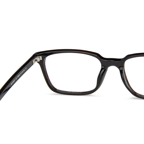 Lenskart BLU Screen Glasses Blue Block Zero Power Screen Glasses: Brown Full Rim Rectangle Lenskart BLU LB E13537-C2 right side