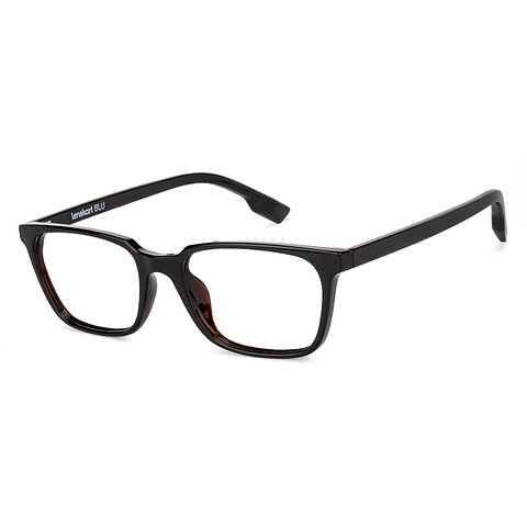 Lenskart BLU Screen Glasses Blue Block Zero Power Screen Glasses: Brown Full Rim Rectangle Lenskart Blu VC E11813-C5 right side