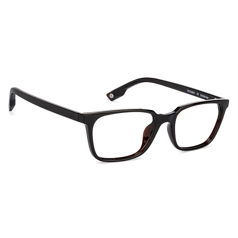 Lenskart BLU Screen Glasses Blue Block Zero Power Screen Glasses: Brown Full Rim Rectangle Lenskart Blu VC E11813-C5 left side