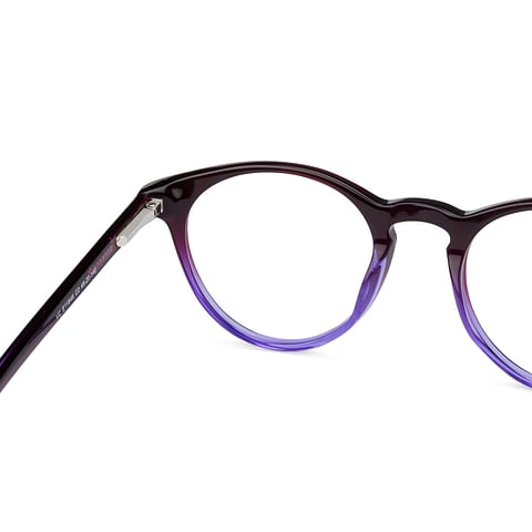 Vincent Chase Online Purple Transparent Full Rim Round left side