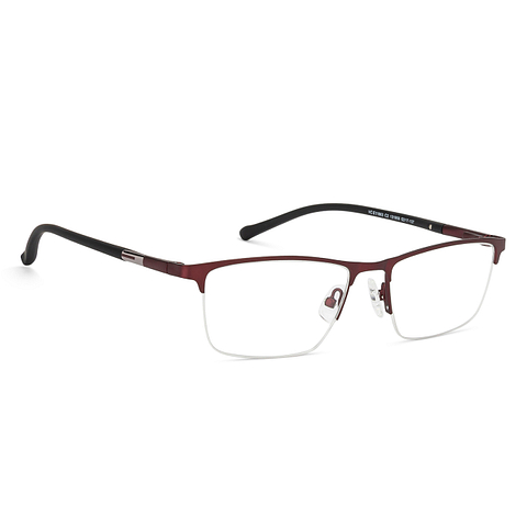 Lenskart Air Online Light Brown Half Rim Rectangle left side
