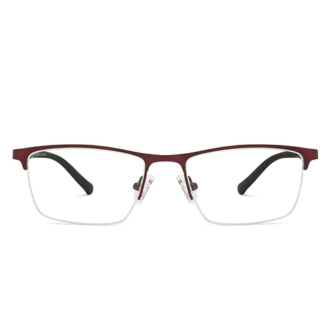 Lenskart Air Online Brown Half Rim Rectangle left side