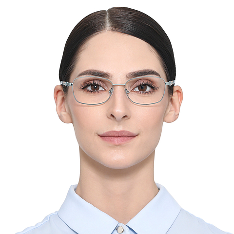 Vincent Chase Online Sky Blue Full Rim Rectangle left side