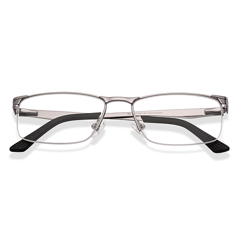 Vincent Chase Online Silver Half Rim Rectangle left side