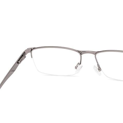 Vincent Chase Dark Gunmetal Half Rim Rectangle right side