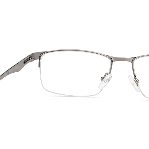 Vincent Chase Silver Half Rim Rectangle right side