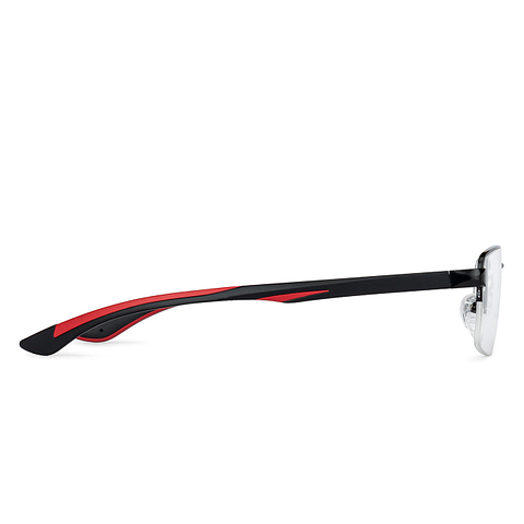 Lenskart Air Online Dual Color Half Rim Rectangle left side