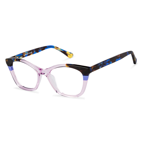 Vincent Chase Online Purple Transparent Full Rim Cat Eye left side