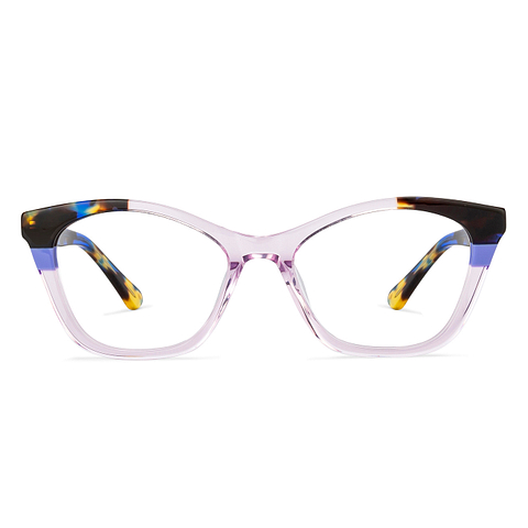 Vincent Chase Online Purple Transparent Full Rim Cat Eye left side