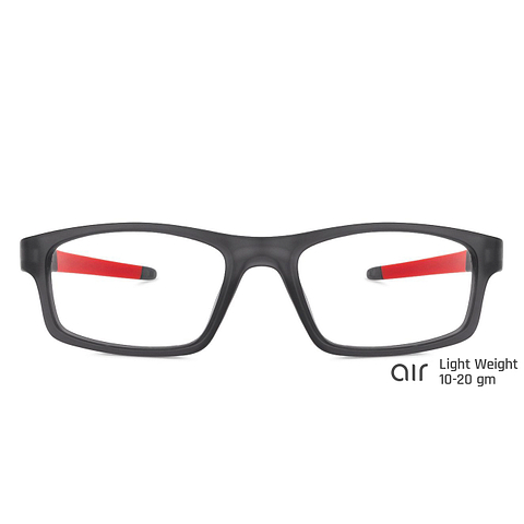 Lenskart Air Online Grey Transparent Full Rim Rectangle left side