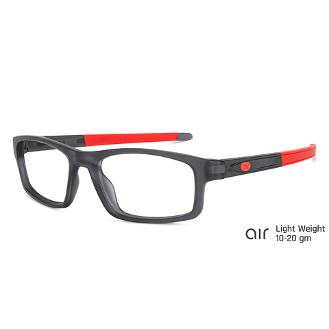 Lenskart Air Online Grey Transparent Full Rim Rectangle left side