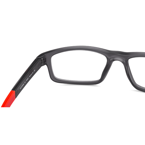 Lenskart Air Online Gray Transparent Full Rim Rectangle left side