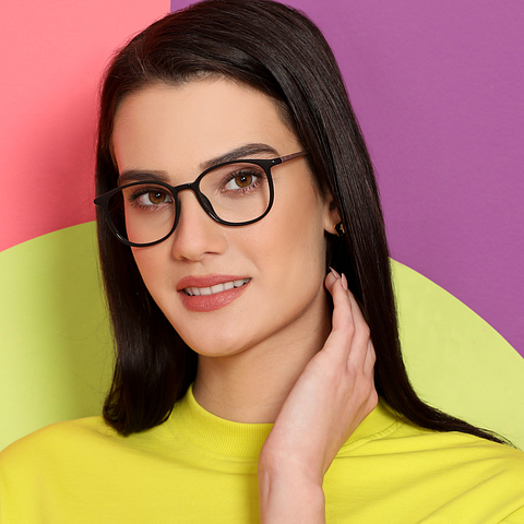 Lenskart Air Online Black Full Rim Square left side
