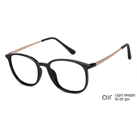 Lenskart Air Online Black Full Rim Square left side