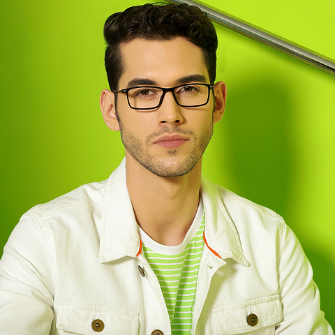 Lenskart Air Online Black Full Rim Rectangle right side