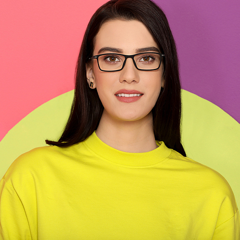 Lenskart Air Online Black Full Rim Rectangle right side