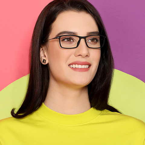 Lenskart Air Online Black Full Rim Rectangle right side