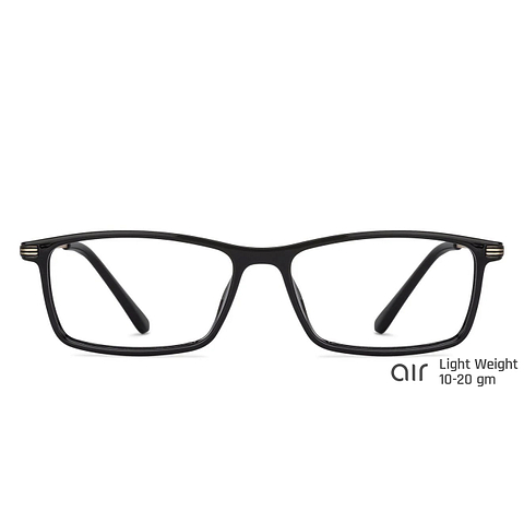 Lenskart Air Online Black Full Rim Rectangle left side