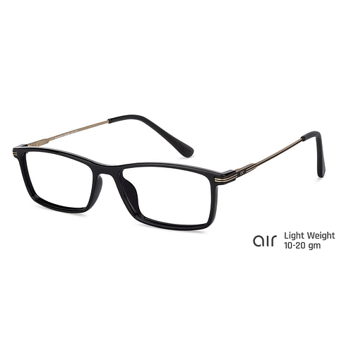 Lenskart Air Online Black Full Rim Rectangle right side