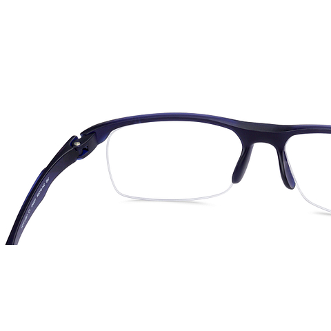 Lenskart Air Online Blue Half Rim Rectangle right side